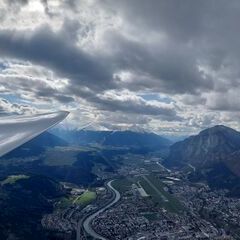 Flugwegposition um 14:36:47: Aufgenommen in der Nähe von Innsbruck, Österreich in 1444 Meter